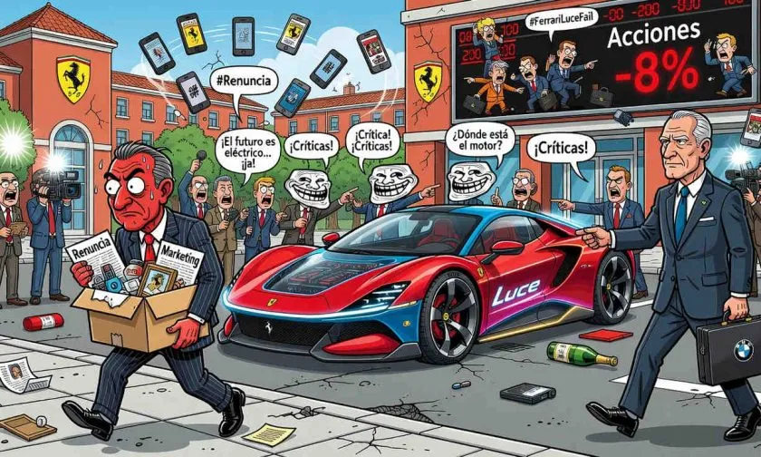 Ferrari cambia a su jefe de marketing tras la tormenta por el debut del Luce eléctrico