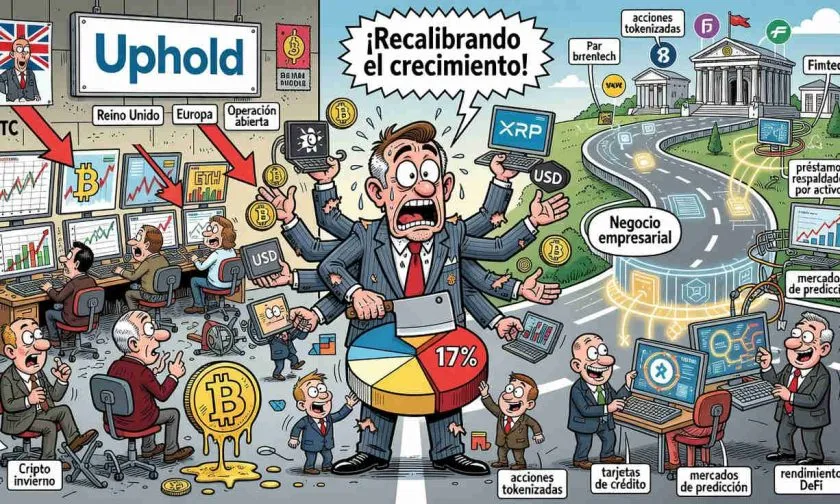 Uphold recorta el 17% de su plantilla global mientras acelera su giro empresarial