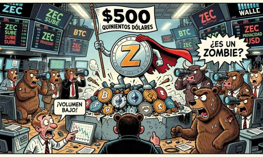 Zcash (ZEC) sube 5,4% y supera resistencia de $500 por interés en privacidad
