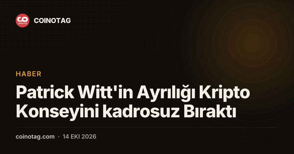 Patrick Witt'in Ayrılığı Kripto Konseyini kadrosuz Bıraktı