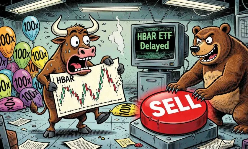 HBAR se desploma un 3% mientras el volumen de ventas alcanza máximos de 30 días