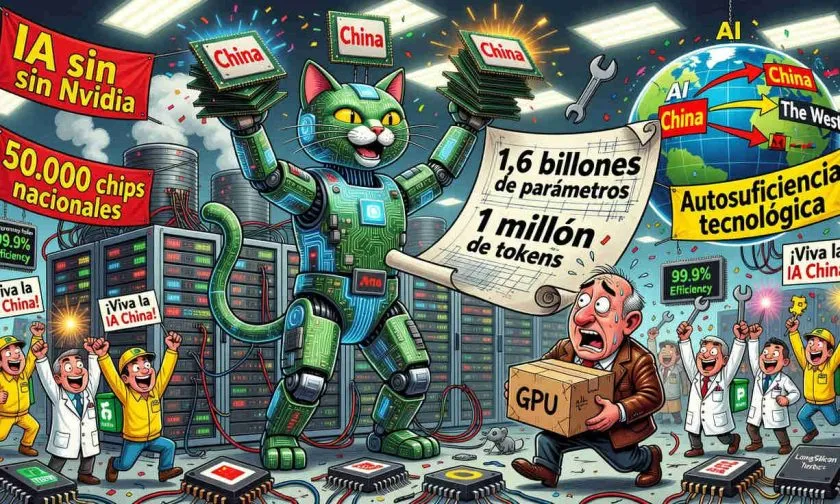China desafía a Nvidia con LongCat-2.0, su mayor modelo de IA entrenado con chips nacionales