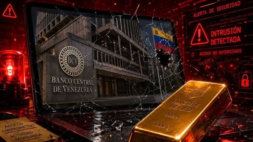 Banco Central de Venezuela bajo alerta por filtración masiva en su plataforma de oro