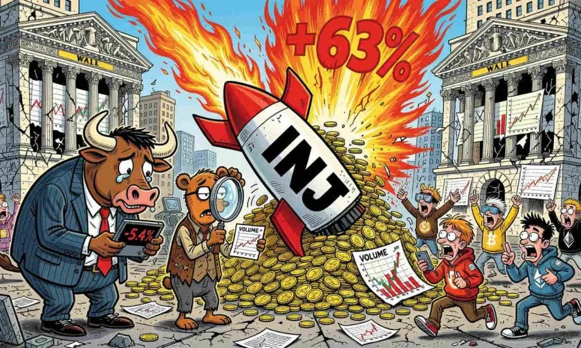 Injective INJ se hunde un 5,4% mientras el volumen se desploma tras un rally del 63%
