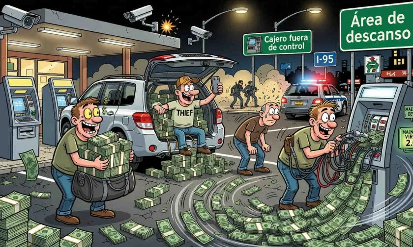 Banda de jackpotting robó USD $500.000 de cajeros y luego tomó fotos, reporta el FBI