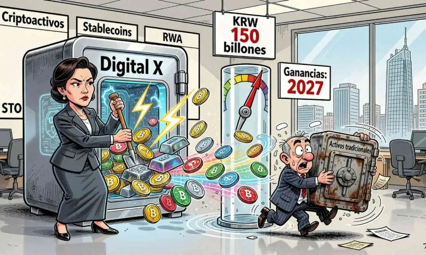 Mirae Asset apunta a KRW 150 billones en activos digitales y busca ganancias para 2027