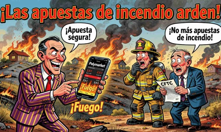Senadores piden a la CFTC frenar apuestas sobre incendios forestales en Polymarket