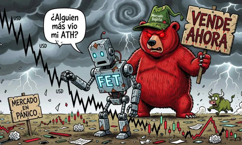 Fetch.ai registra caída del 5% y acumula pérdidas del 95% desde su ATH