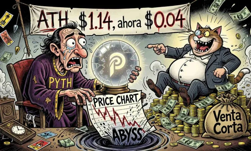 PYTH en encrucijada: repunte técnico choca contra brutal caída del 96% desde máximos