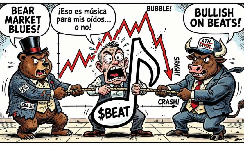 Audiera ($BEAT) rebota un 5% pero el fantasma del ATH perdido amenaza la recuperación