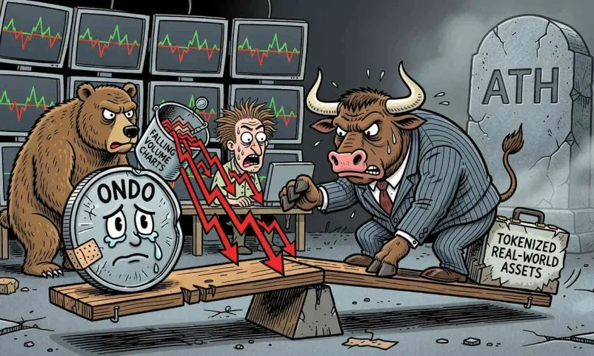 ONDO se aferra a los $0,33 con un rebote semanal de 3,7% a pesar de la presión vendedora acumulada