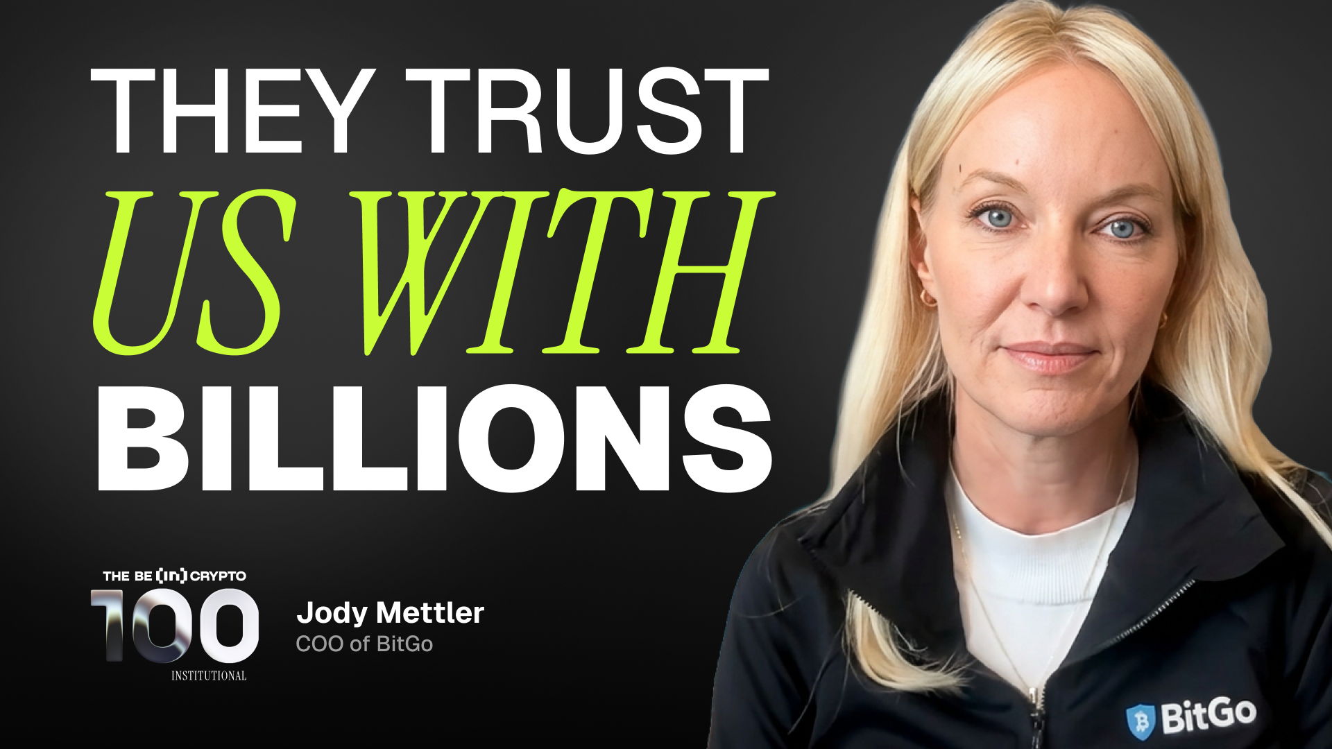 ترشيحات جوائز المؤسسات الـ100 من BeInCrypto: BitGo لأفضل قائد في بنية تحتية للعملات المستقرة