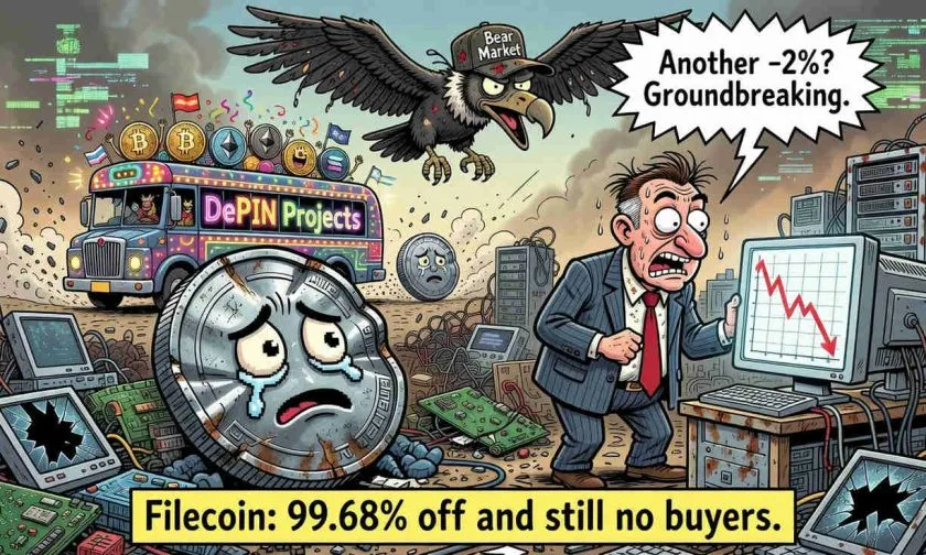 Filecoin toca fondo histórico: ¿es el fin del almacenamiento descentralizado o una oportunidad de compra?