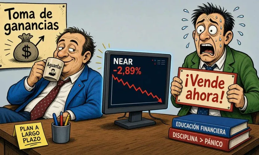 NEAR cae un 2,89% tras un rally del 47,80% en el último mes