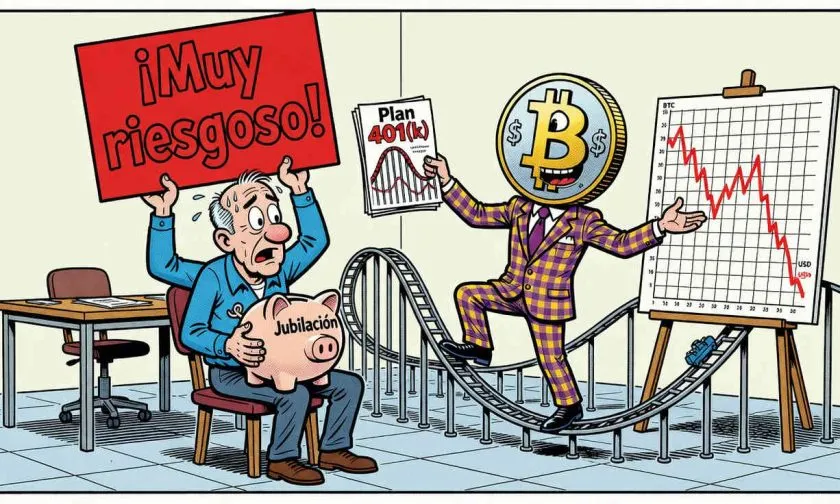 Encuesta revela que el 53% de estadounidenses se opone a criptomonedas en jubilación