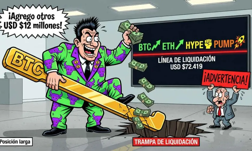 Huang Licheng aumenta su inversión en BTC a USD $87,44 millones tras el repunte