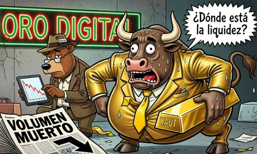 Tether Gold (XAUT) se desliza un 0.28% en medio de una liquidez mínima, ¿señal de acumulación?