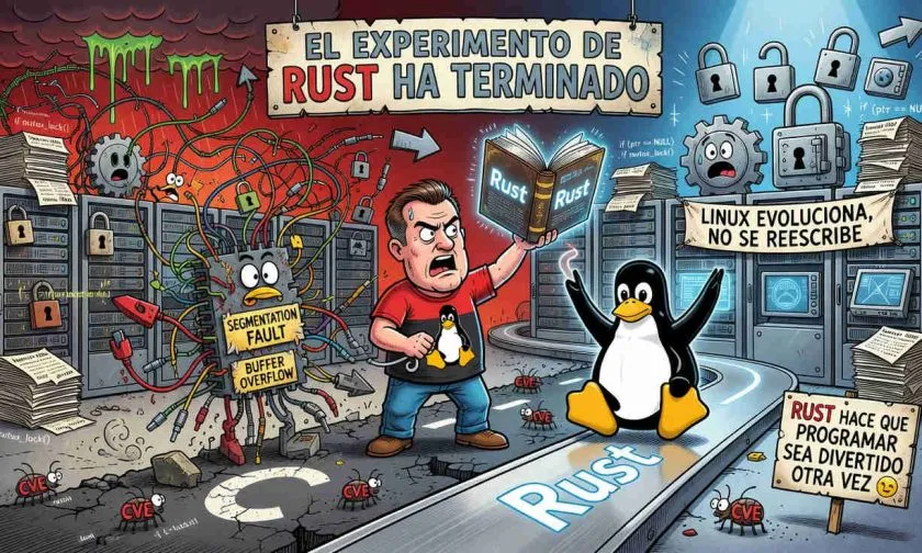 Linux abandona gradualmente C y apuesta por Rust para reducir sus vulnerabilidades
