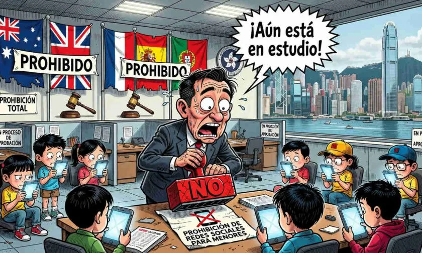 Educadores de Hong Kong exigen prohibir redes sociales a menores de 16 años y el gobierno se niega
