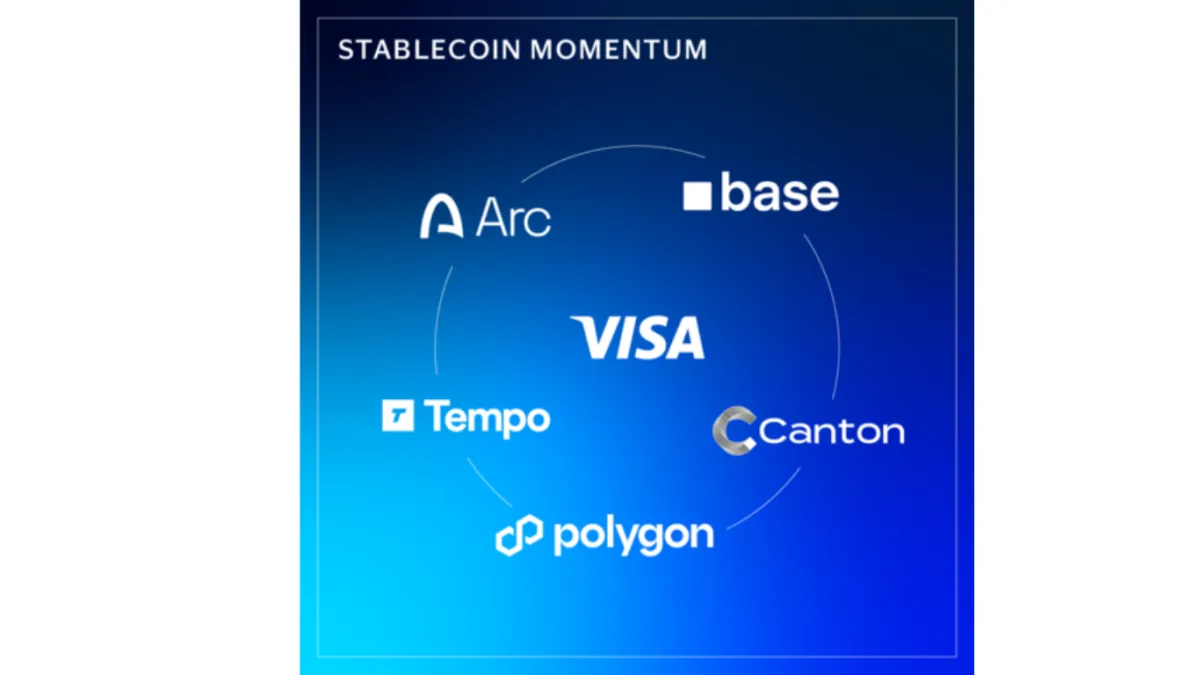 فيزا تضيف خمسة بلوكتشينز إلى طبقة العملات المستقرة الخاصة بها وسط تجاوز علامة ٧ مليارات دولار