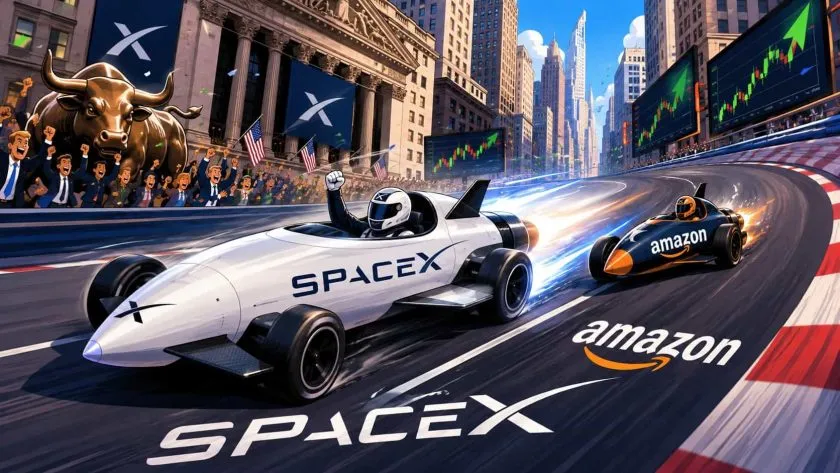 SpaceX supera a Amazon en su tercer día en la bolsa: ya vale más de USD $2,74 billones