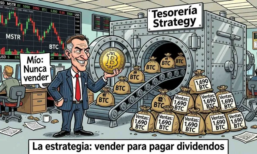 Strategy vende 1.690 BTC y su reserva en dólares llega a USD $4,65 mil millones