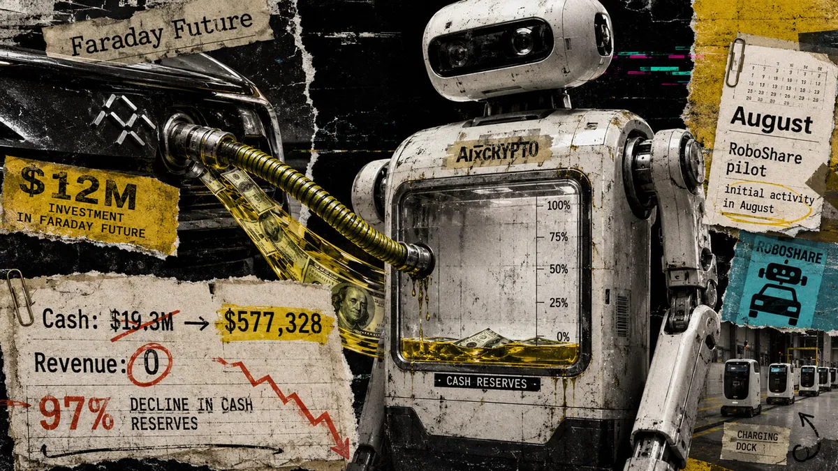 AI crypto startup loses 97% of cash after $12 million EV investment