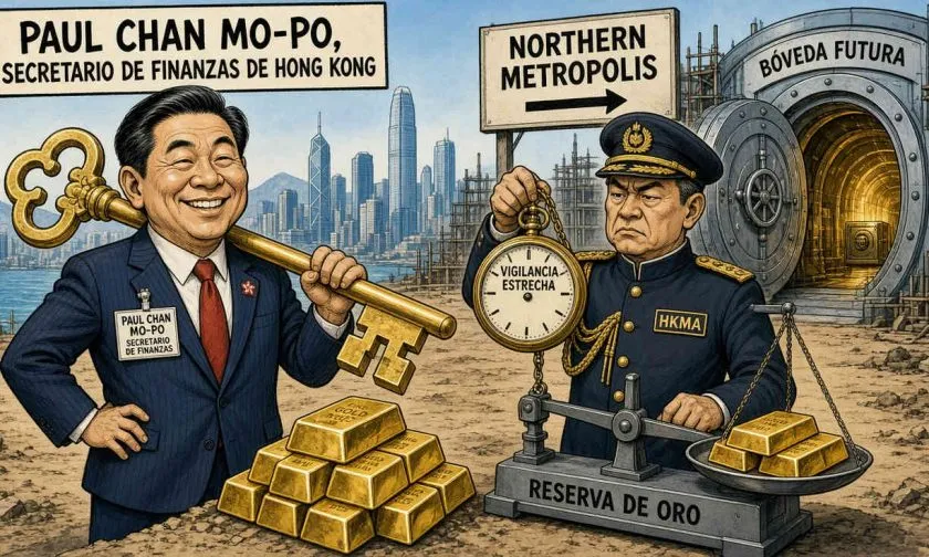 Hong Kong planea aumentar su reserva de oro y construir bóvedas en Northern Metropolis