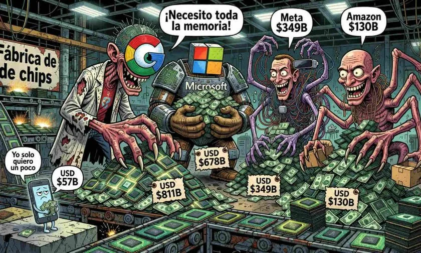 Apple rezaga con solo USD $57 mil millones frente a hiperescaladores que comprometen USD $2 billones en IA