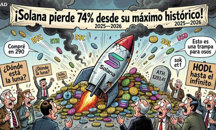 Solana prueba la paciencia de los inversores: soporte crítico en 74 USD define su futuro inmediato