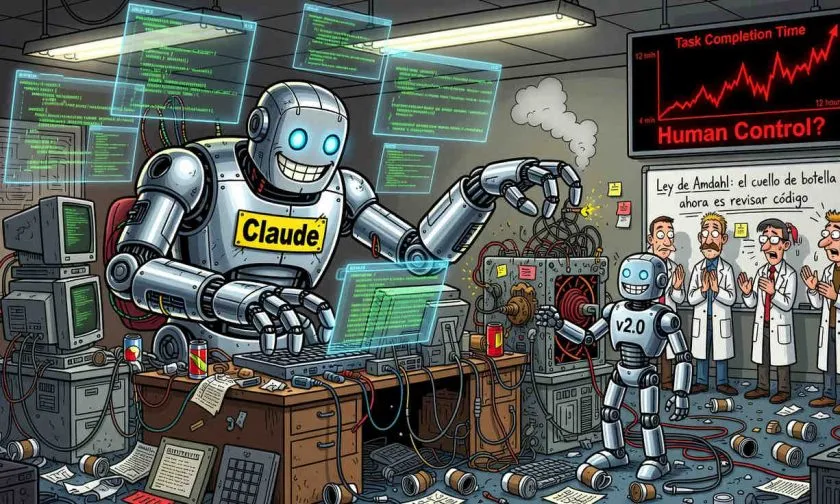La IA ya escribe el 80% del código de Anthropic: ¿llega la mejora recursiva?