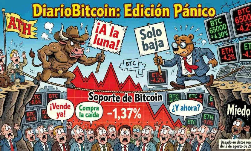Bitcoin cae 1,37% y pone a prueba soporte clave en medio de baja liquidez