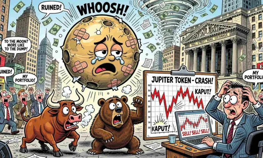 Jupiter ($JUP) cae 4.75% y enciende alarmas tras un mes de ganancias