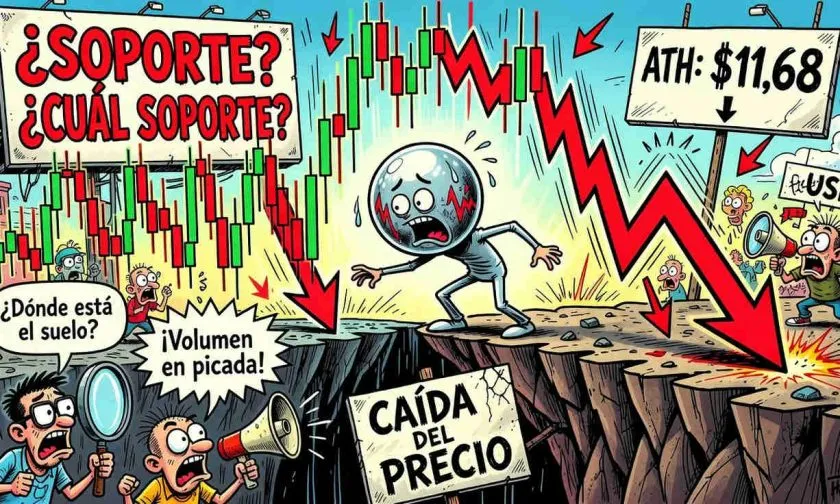 Worldcoin (WLD) registra caída histórica del 97% desde su máximo en 2024