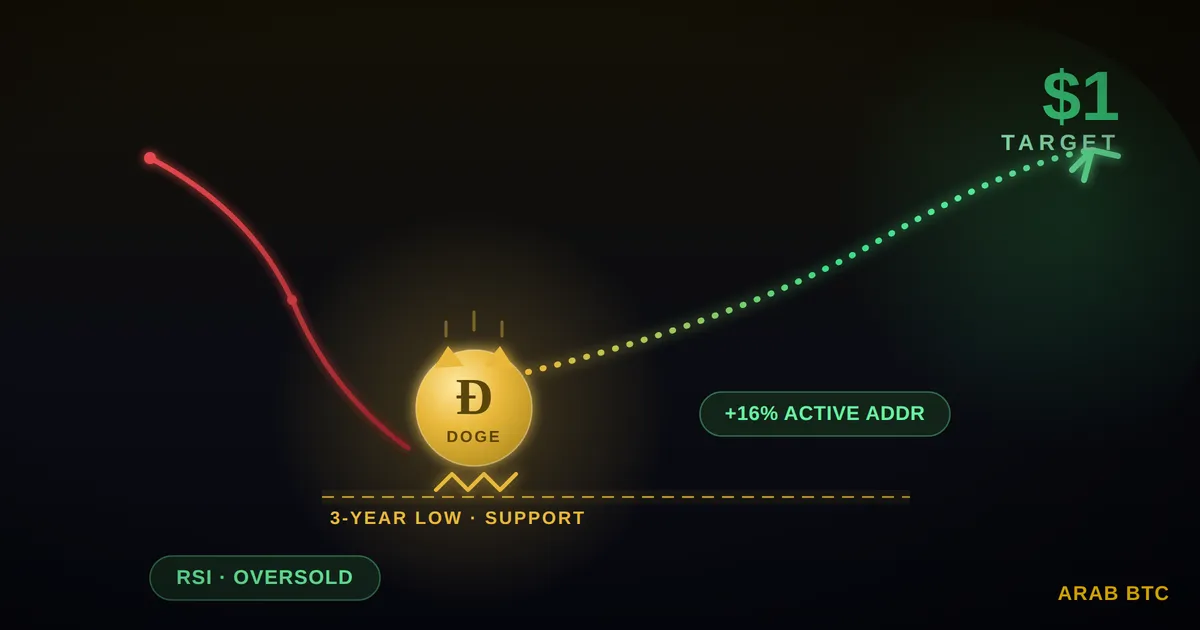 رغم انهيارها إلى أدنى مستوى لها في 3 سنوات: محللون يتوقعون انتعاشة قوية لعملة “Dogecoin”