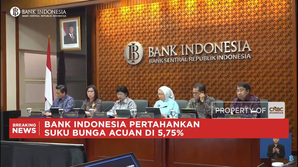 BI tetap pertahankan suku bunga acuan di 5,75% untuk stabilitas ekonomi