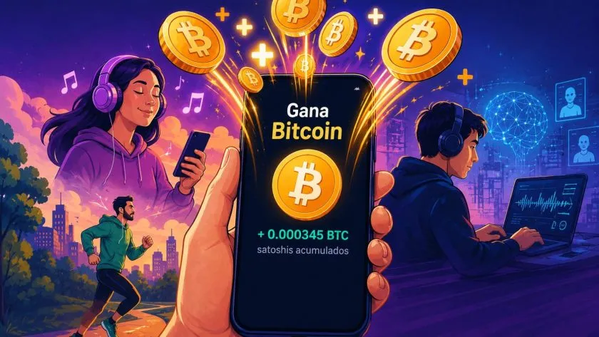 Actividades cotidianas te permitirán ganar Bitcoin en 2026 sin comprarlo