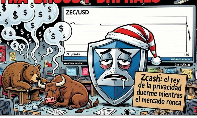 Zcash se encuentra en un rango estrecho con baja liquidez y volumen