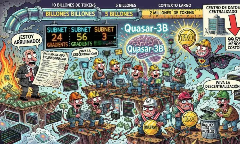 Quasar promete reducir 99,5% los costos de entrenar IA con una red descentralizada