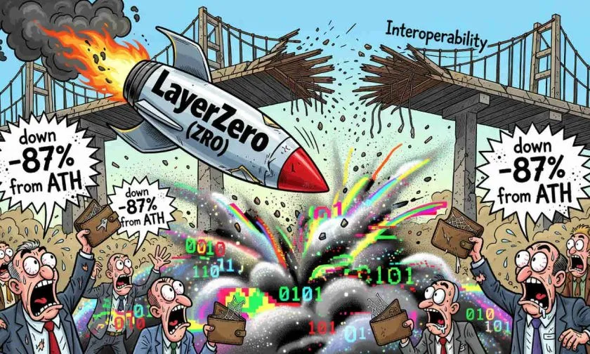LayerZero (ZRO) se desploma un 3,74% y pierde la marca de $1 mientras el volumen se desploma