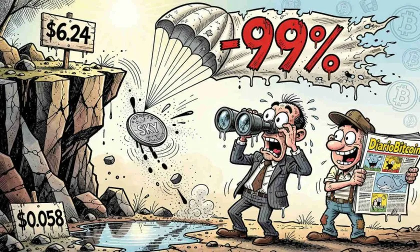 Skycoin (SKY) se desploma un 4,37%: ¿se desvanece el rebote de julio?
