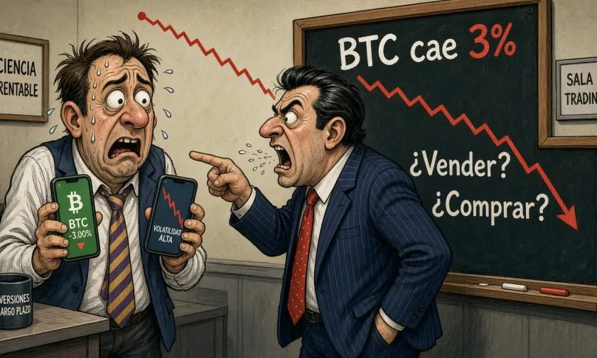 Bitcoin retrocede un 3,14% y prueba los USD $83,000 tras racha alcista