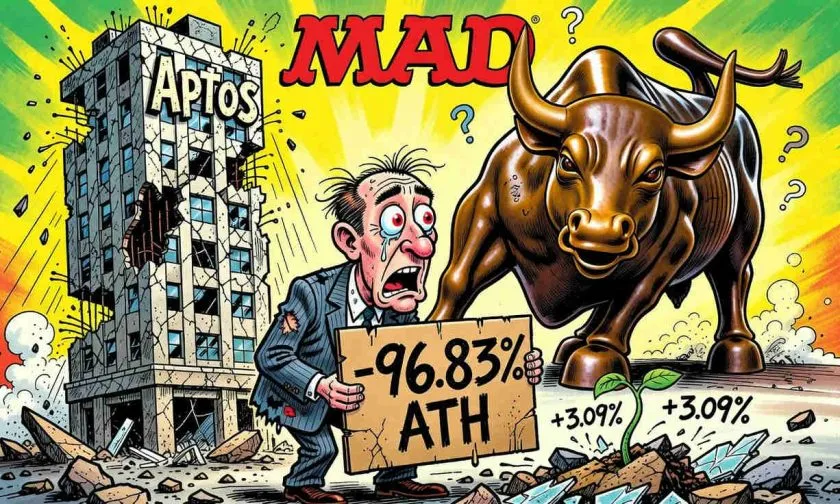 Aptos repunta un 3% en medio de un mercado bajista: ¿ilusión o inicio de recuperación?