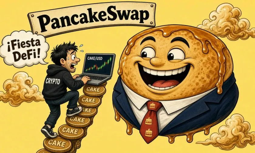 PancakeSwap (CAKE) alcanza USD $2,61 tras aumento del 75% en volumen diario