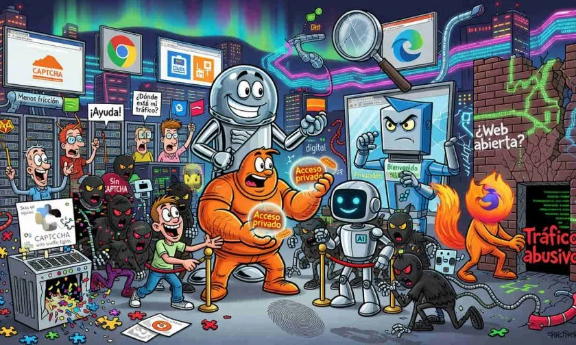 Cloudflare impulsa PACT con Chrome, Edge y Firefox para filtrar bots sin CAPTCHAs