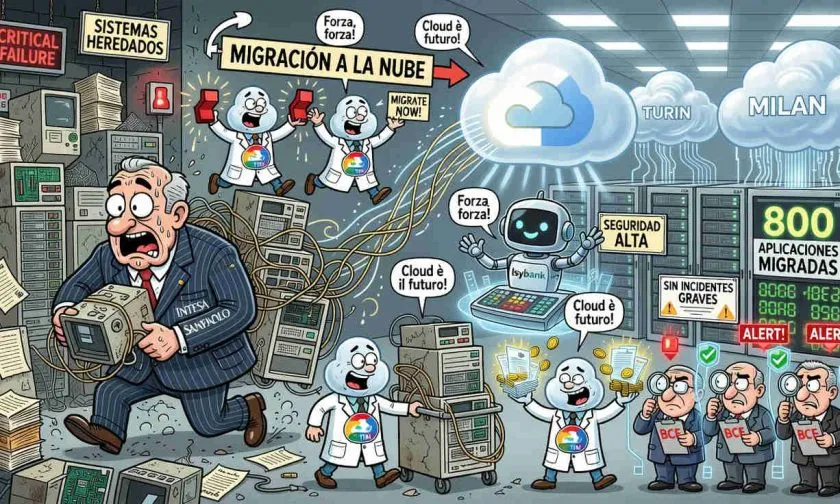 Intesa Sanpaolo completa histórica migración bancaria a Google Cloud en Italia