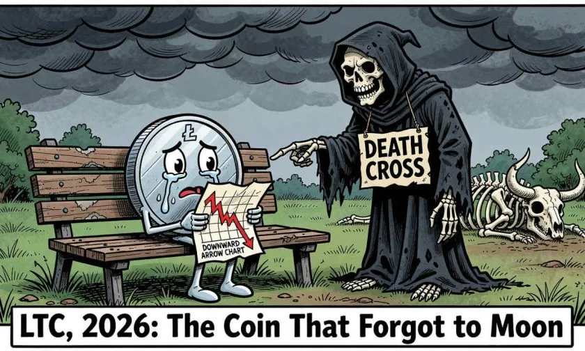 Litecoin (LTC) se desangra bajo los $44 mientras el ‘cruce de la muerte’ presagia más dolor
