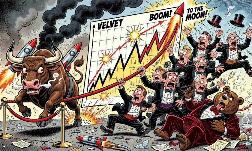 VELVET se dispara un 100% en 24 horas y coquetea con su máximo histórico