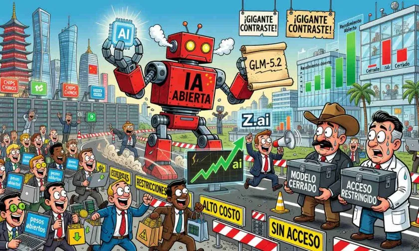 China recorta distancia con OpenAI y Anthropic tras lanzar GLM-5.2 de código abierto