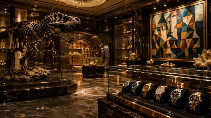 La riqueza tecnológica está disparando los precios del arte, relojes y fósiles de dinosaurio